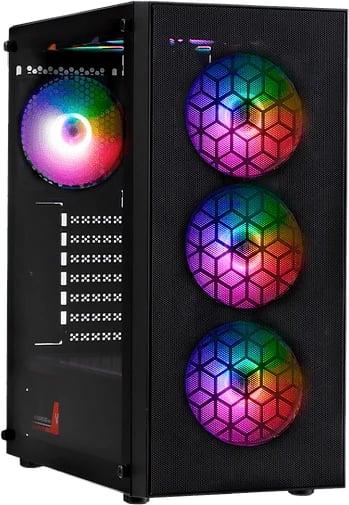 Kompjuter SUPER W1 Gaming PC , AMD Ryzen 5, 32GB RAM, 1TB SSD, Nvidia GeForce RTX 4060 RTX 4060 8GB GDDR6 - AMD Ryzen 5 5600X - 32GB DDR4 3200Mhz - 1TB SSD NVMe - X921 RGB - Spartan 5 ARGB