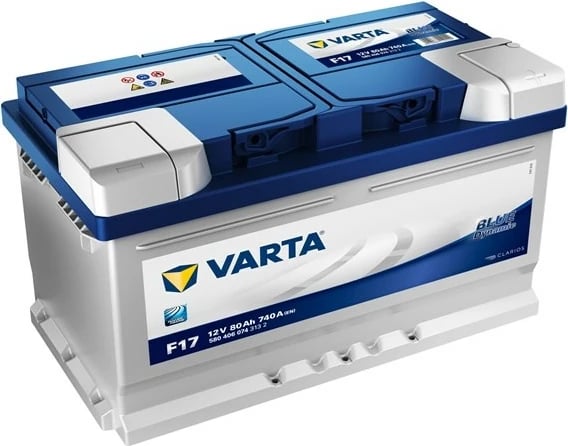 Bateri VARTA SLI580406074, 12V 80Ah 740A, gri/blu Bateri VARTA SLI580406074, 12V 80Ah 740A, gri/blu