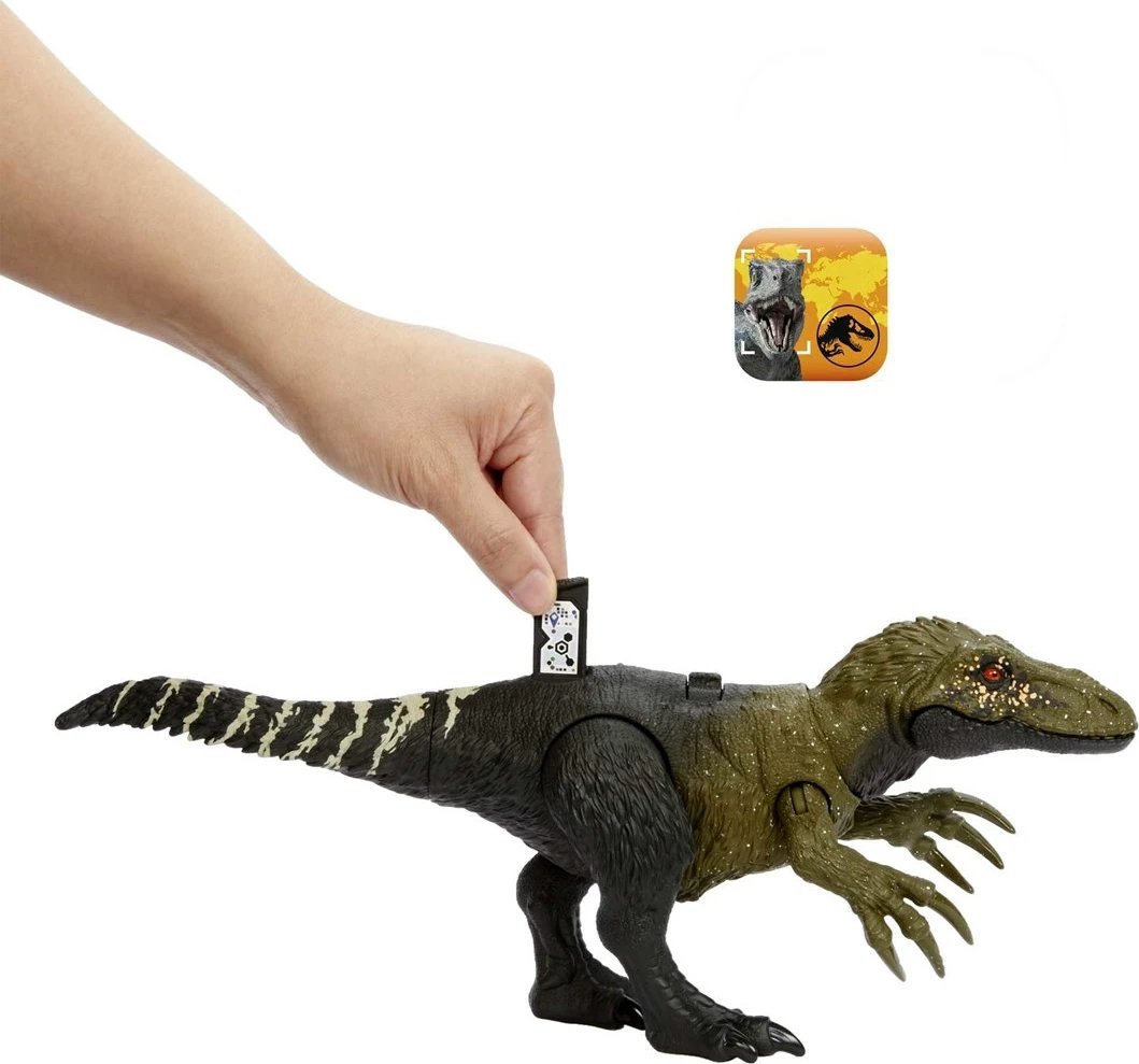 Lodër dinosaur Jurassic World WILD ROAR Orkoraptor, MATTEL, shumëngjyrëshe