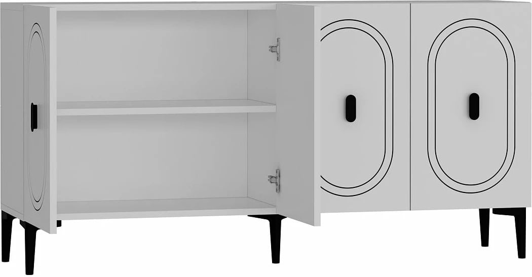 Konsol Skye Decor, e bardhë, Weny