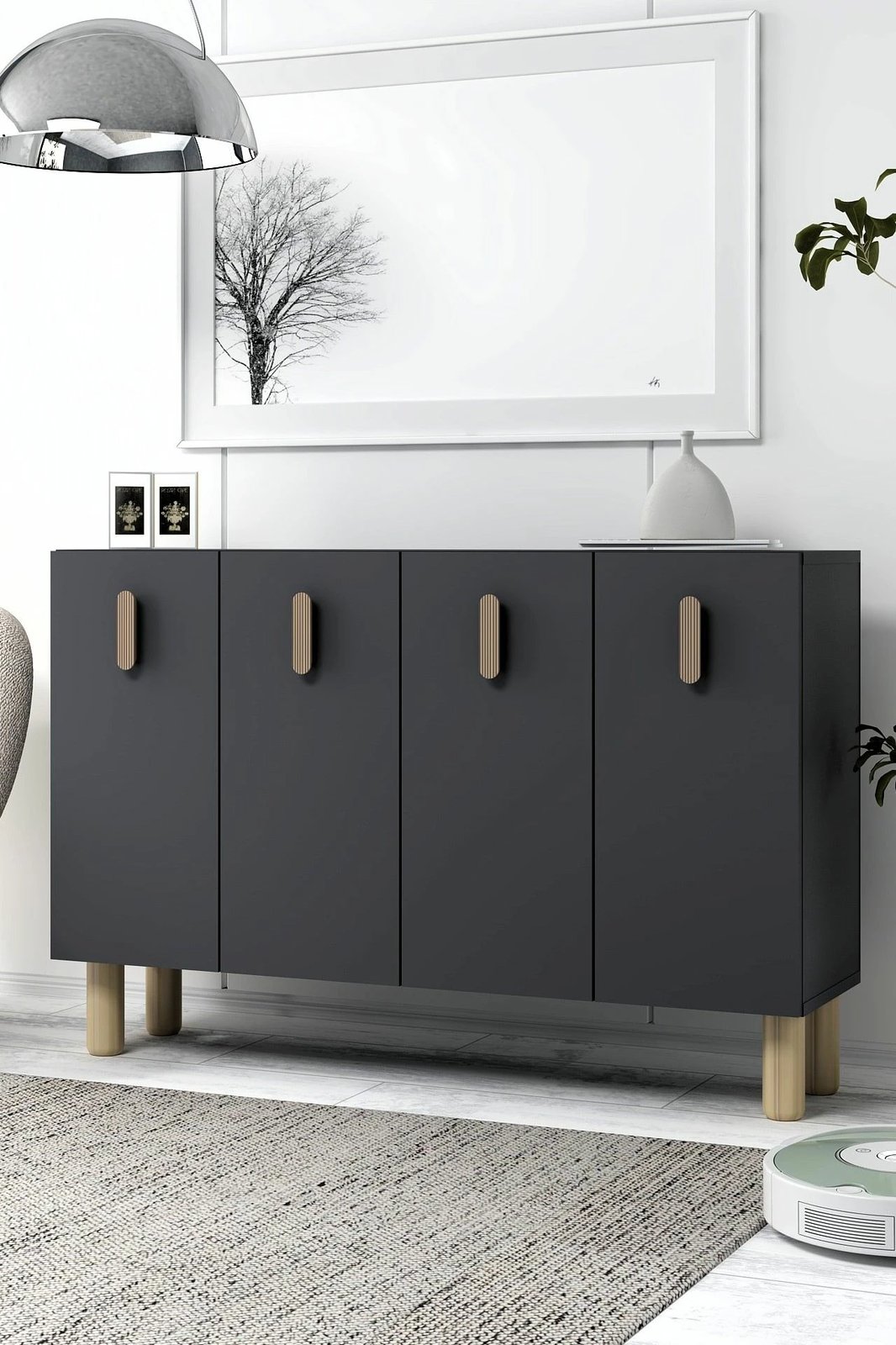 Konsol Skye Decor, 8182KM-64, antracit, lis safir