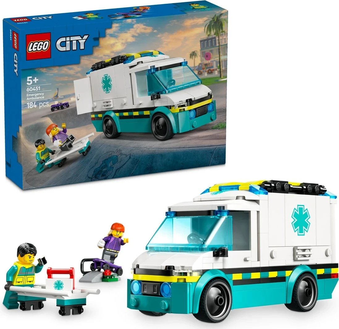 Set LEGO City 60451 Ambulancë, 184 pjesë