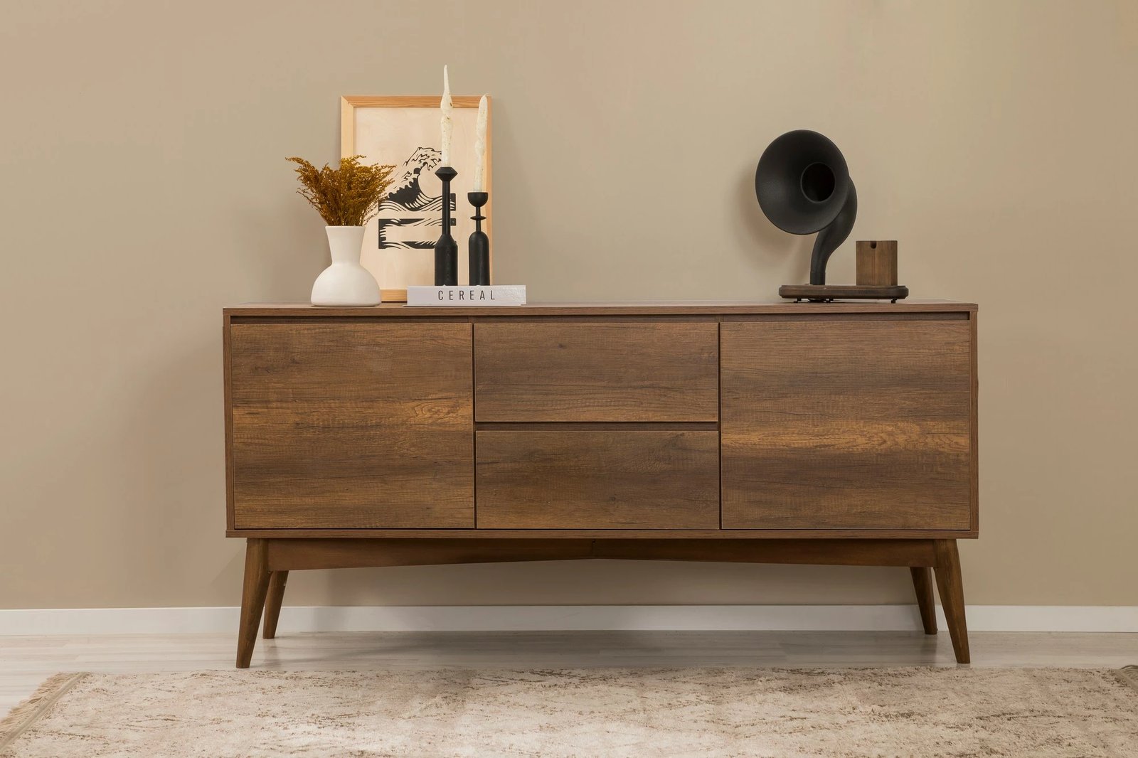 Konsol Skye Decor, ngjyrë arre, Vina