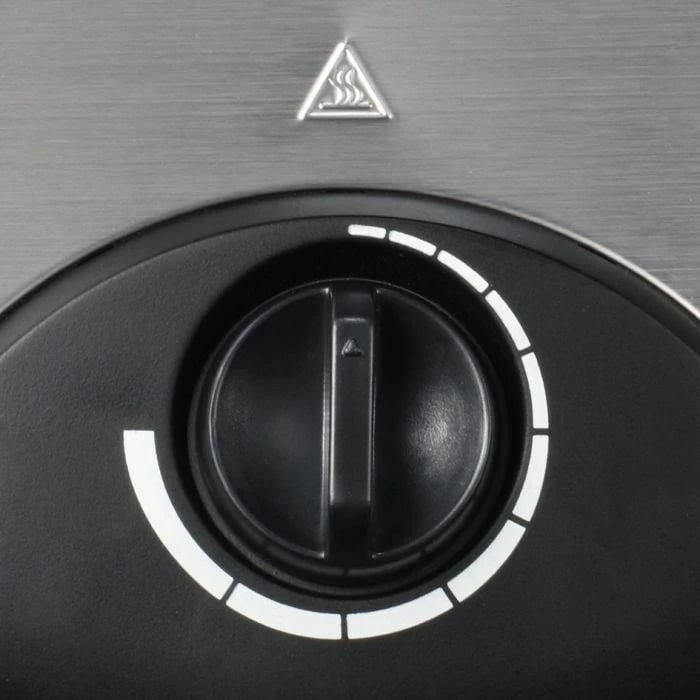 Aparat për vafla Severin WA 2103, 4 vafla, 1200 W, Inoks, Zi/Argjendtë
