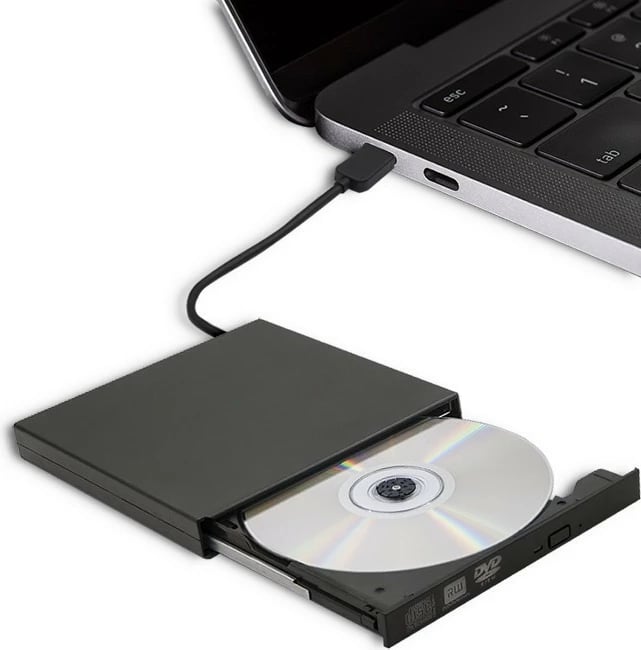 DVD-RW i jashtëm Qoltec 51858, USB 2.0, i zi