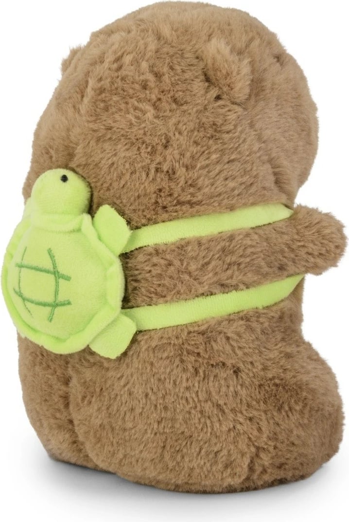 Lodër pelushi kapibara Daffi M-608, 23 cm, kafe/azur/e gjelbër