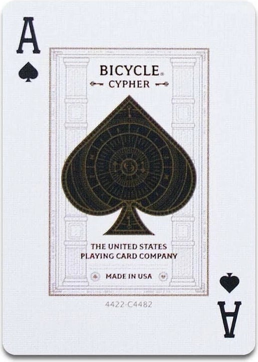 Letra loje Bicycle Cypher, komplet, blu e errët