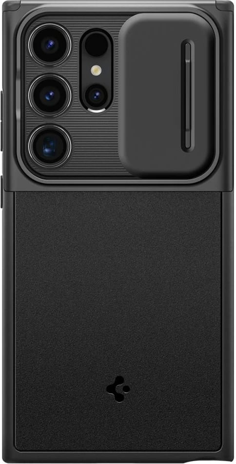 Mbështjellës Spigen Optik Armor për Samsung Galaxy S24 Ultra, i zi