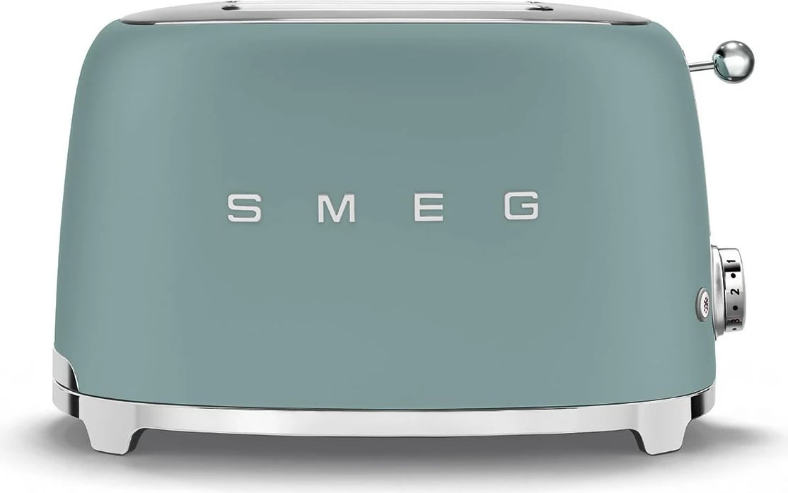 Tostues SMEG TSF01EGMEU, 2 feta, 950W, smaragd i gjelbër mat