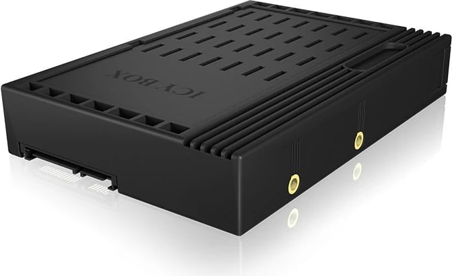 Kornizë HDD ICY BOX IB-2536STS, universal, plastikë, 2.5" në 3.5", e zezë