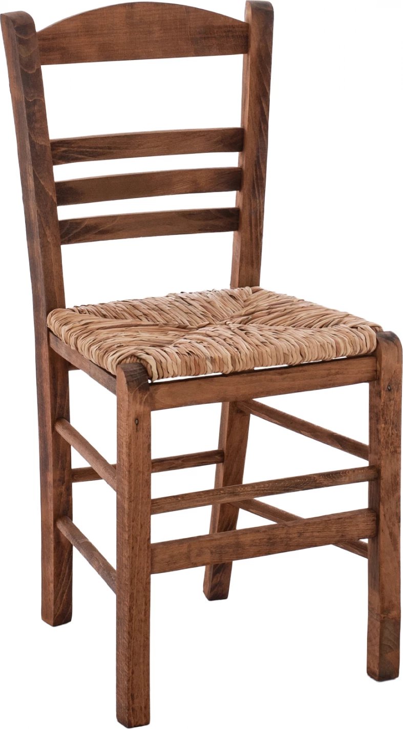 Karrige tradicionale me kashtë, ngjyrë arre, FH10369.01