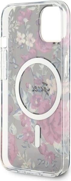 Mbështjellës Guess Flower MagSafe për iPhone 14, Gjelbër Mbështjellës Guess Flower MagSafe për iPhone 14, Gjelbër