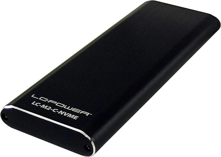 Kasë LC-Power LC-M2-C-NVME për SSD M.2 NVMe, USB Type-C, e zezë