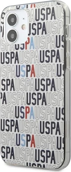 Mbështjellës U.S. Polo Assn. USHCP12SPCUSPA6 për iPhone 12 mini, 5.4", Logo Mania, Bardhë