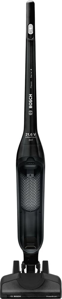 Fshesë elektrike stick 2-në-1 Bosch BBH32101 FLEXXO, pa qese, me bateri, e zezë