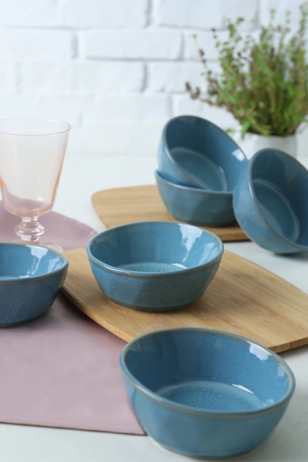 Set pjatash të vogla për meze (6 copë), Hermia Concept, ngjyrë turquoise, X00019029