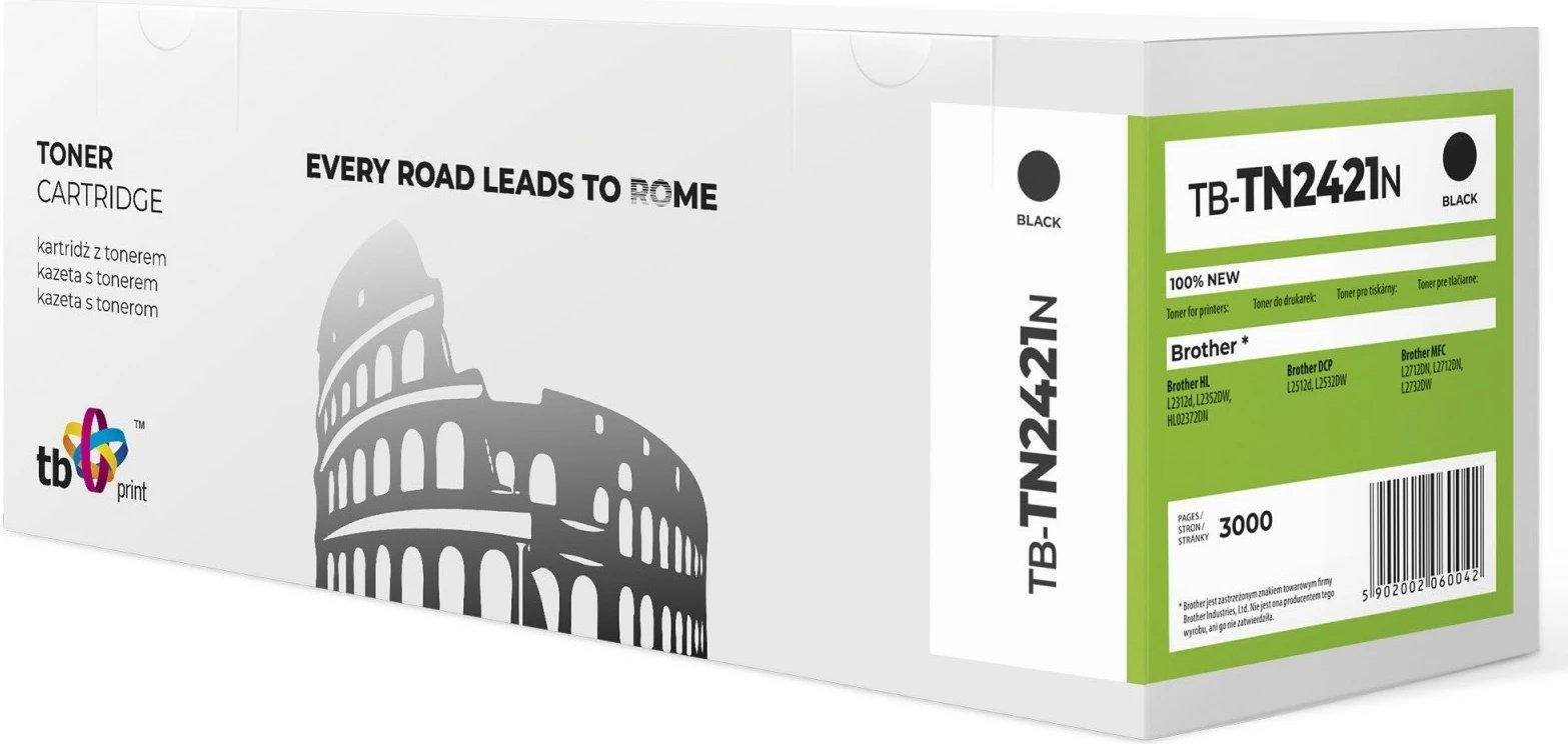 Toner TB Print TB-TN2421N për Brother, i zi, 3000 faqe