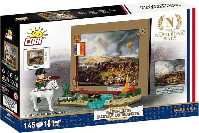 Set blloqesh ndërtimi, Cobi, Napoleon Battle of Moscow Napoleonic Wars 20091, 145 elemente, mini dioramë, plastikë
