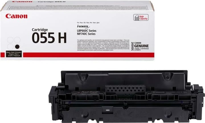 Toner, Canon, Cartridge 055H (3020C002/3020C004), rendiment 5,500-8,800 faqe, i zi