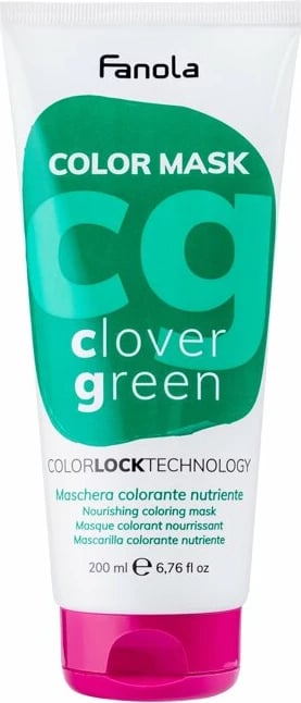 Maskë për flokë me ngjyrë Fanola Color Mask për femra Clover Green 200ml