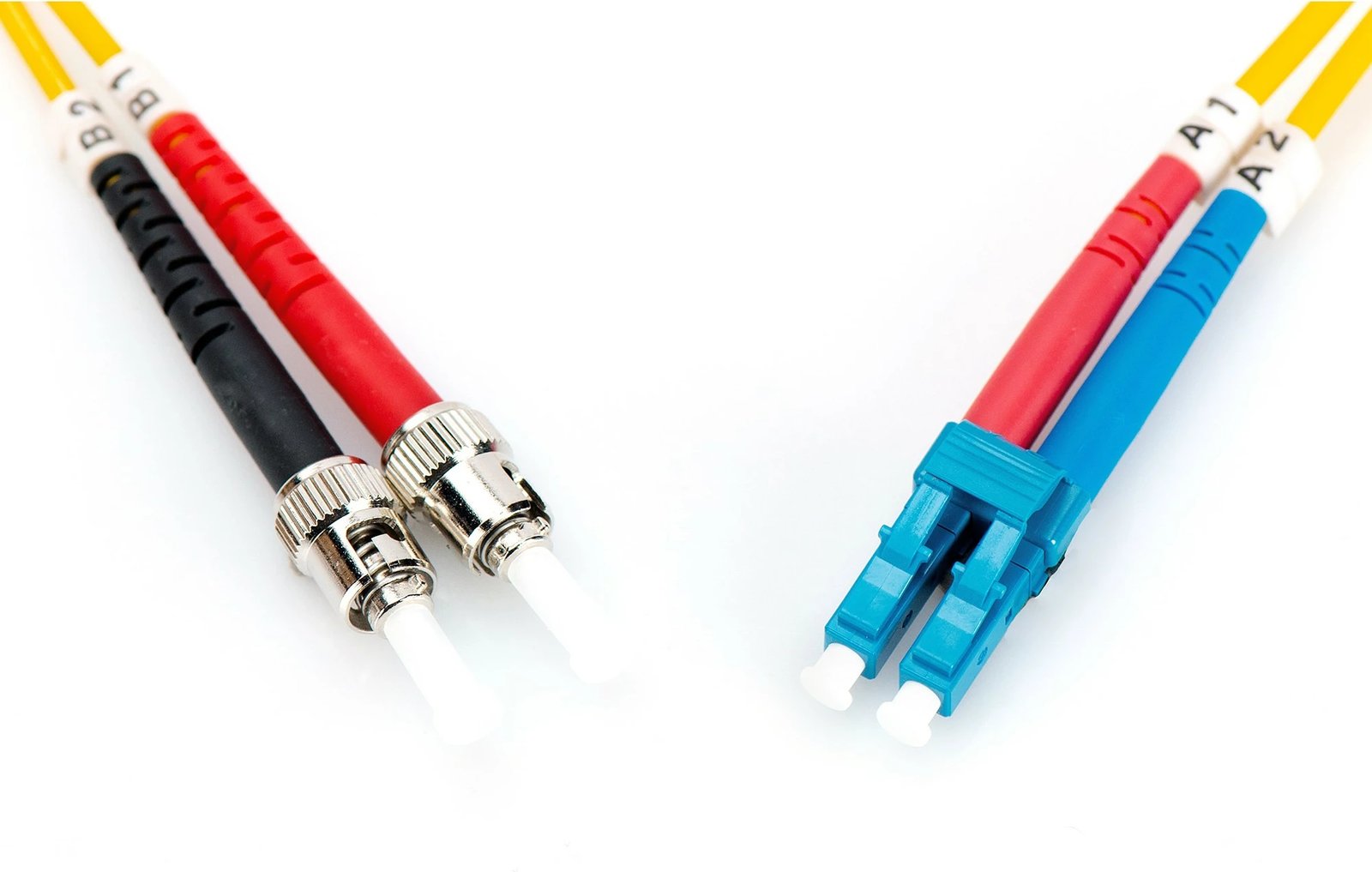 Kabëll optik Digitus patch cord singlemode OS2, LC në ST, 2m, verdhë