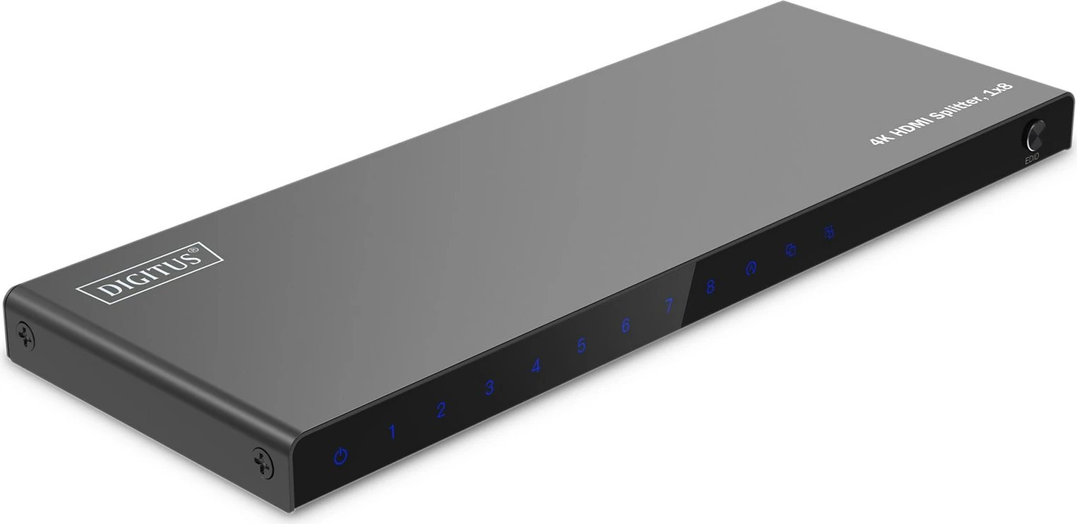 Ndarës HDMI Digitus DS-55338, 1x8, 4K Ultra HD, i zi