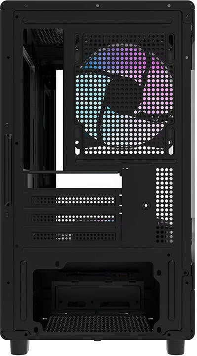 Kasë Darkflash DB330M me 3 ventilatorë aRGB, Mini Tower, e zezë