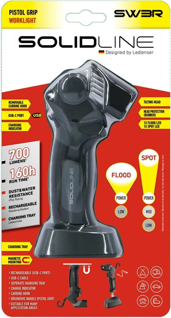 Dritë dore Ledlenser SW3R Solidline, 700 lumens, e zezë