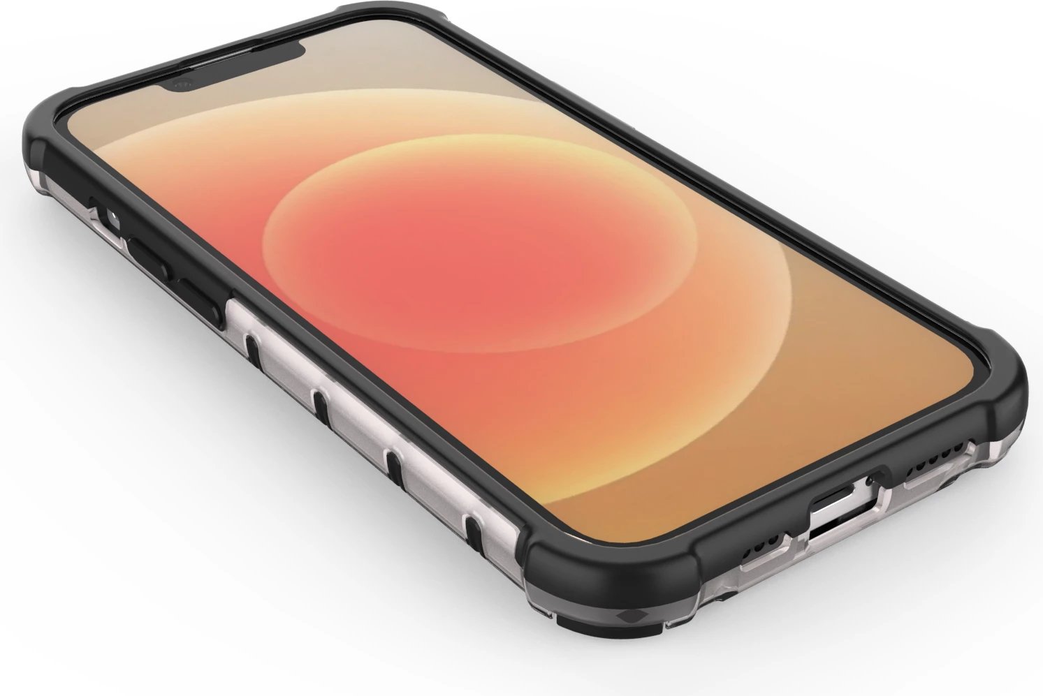 Mbështjellës Hurtel Honeycomb për iPhone 14, i zi