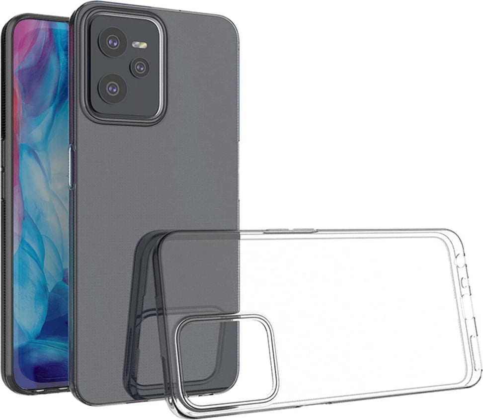 Mbështjellës Hurtel Ultra Clear 0.5mm për Realme C35, Transparent
