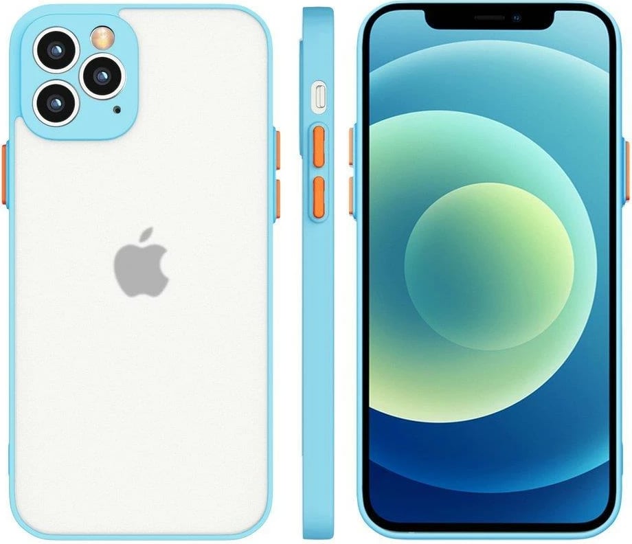 Mbështjellës silikon Milky Case për Samsung Galaxy A72 4G, Hurtel, kaltër