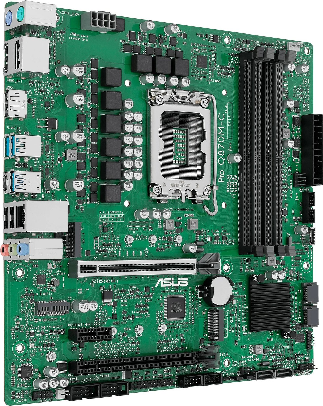 Pllakë amë ASUS PRO Q870M-C-CSM, micro ATX, Intel Q870, 4x DIMM, 2x M.2, 7.1 audio