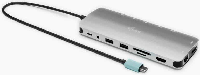 Kasë docking i-tec C31NANOTRIPLEDOCKPD, 3x Display, 2x HDMI, 1x USB-C Video, Power Delivery 140W, Gri