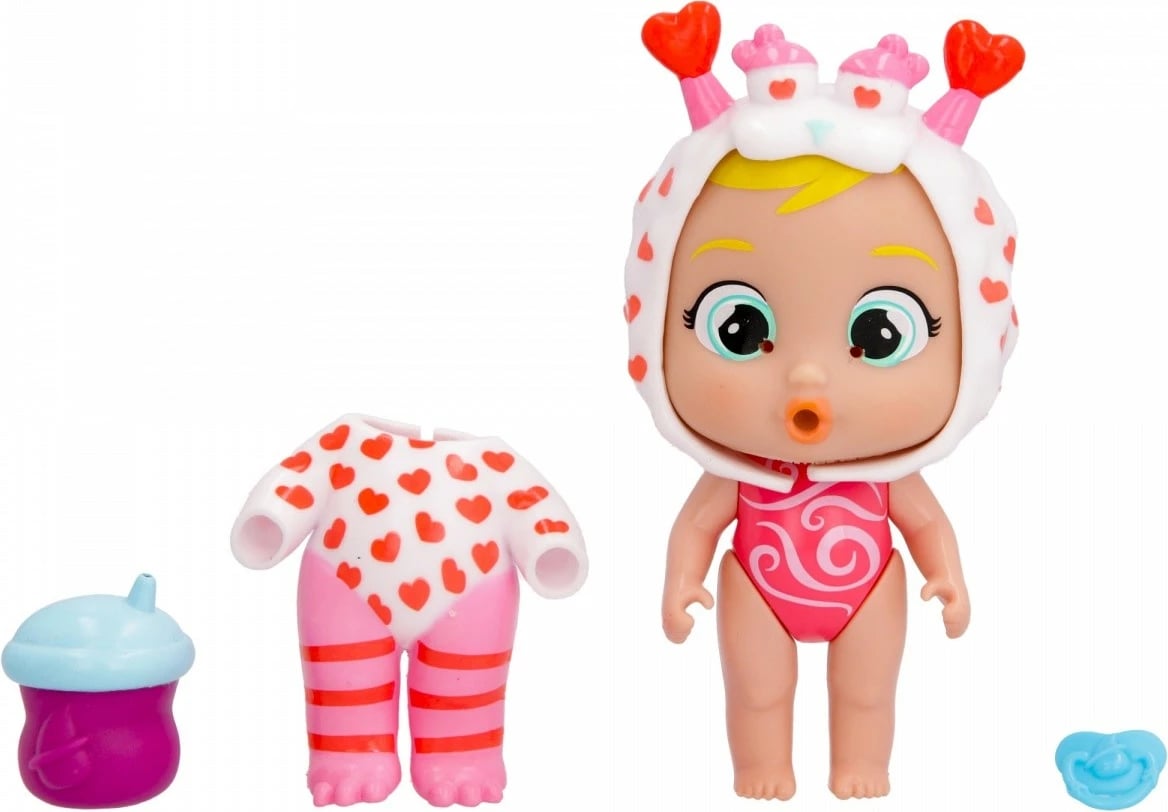 Kukull Cry Babies Stars Jumpy Monsters Momo, Tm Toys, plastike, për vajza, pa bateri