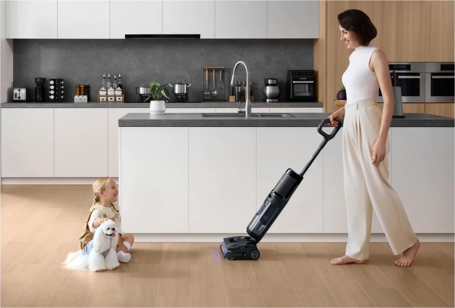 Pastrues dyshemeje Tineco Floor One S7 Stretch Steam Plus, me avull, i zi