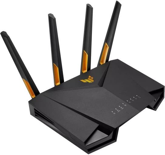 Ruter Wi‑Fi 6, Asus TUF Gaming TUF-AX4200 (90IG07Q0-MO3100), shpejtësi deri 4 Gbps, port 2.5GbE, 4 antena, i zi
