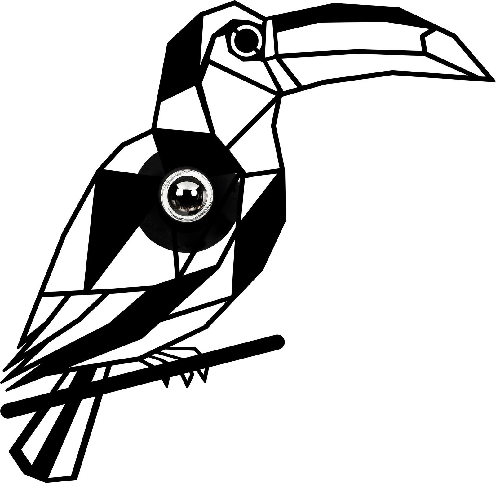 Llambë muri Opviq, model W-057, ngjyrë e zezë, dizajn kafshe, 50x12x49cm Llambë muri Opviq, model W-057, ngjyrë e zezë, dizajn kafshe, 50x12x49cm