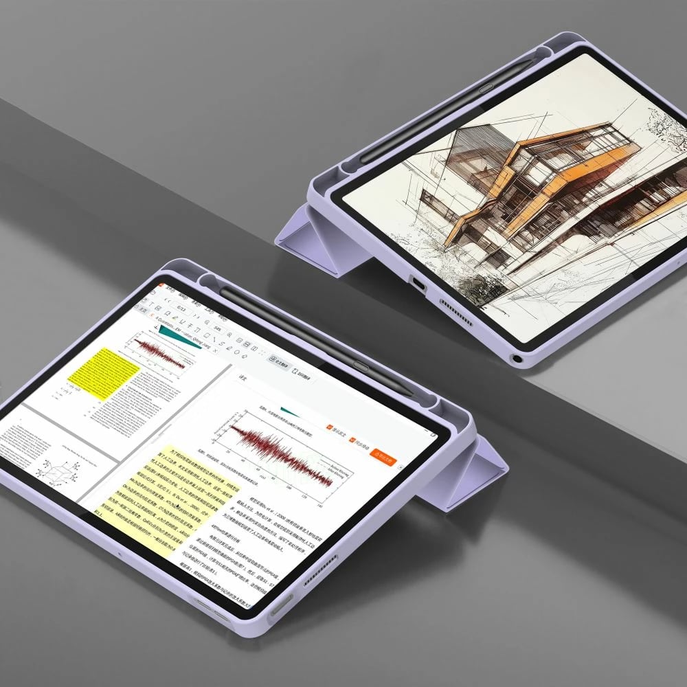 Mbështjellës tablet Tech-Protect SmartCase Pen për Lenovo Tab 10.1 TB-311, Violet