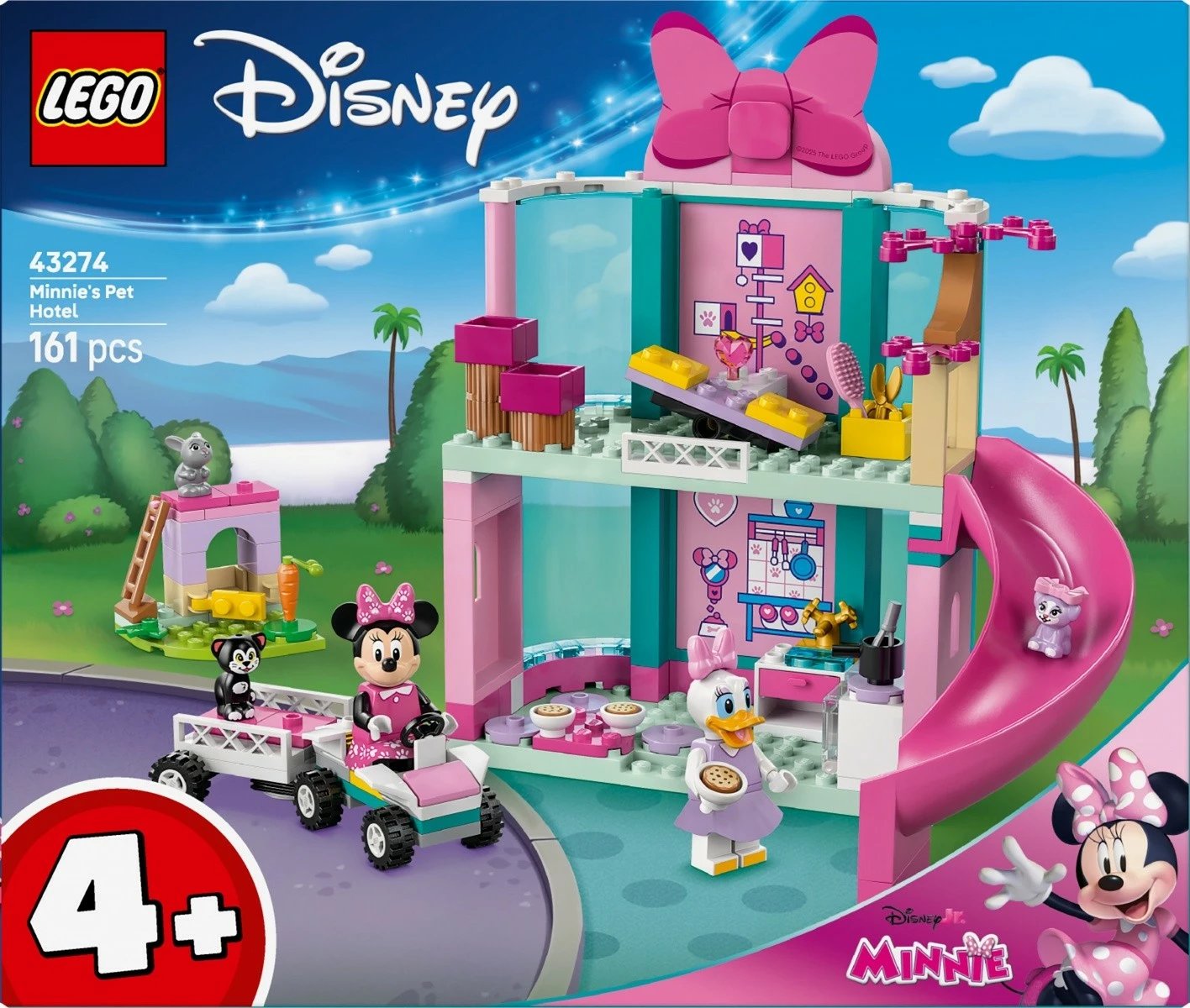 Set ndërtimi LEGO Disney Minnie Animal Hotel 43274, 161 pjesë, për fëmijë 4+