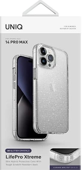 Mbështjellës UNIQ LifePro Xtreme për iPhone 14 Pro Max, transparent silver