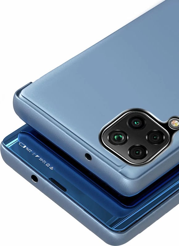 Mbështjellës Hurtel Clear View për Samsung Galaxy A22 4G, i zi, me kapak