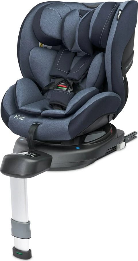 Sedilje veture për fëmijë CARETERO Rio 40-105 cm deri 22 kg ISOFIX 360° me këmbë stabilizuese i-Size blu