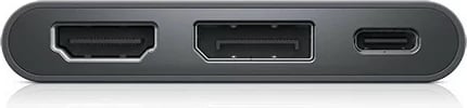 Adapter video Dell USB-C në DisplayPort/HDMI + PPT, gri