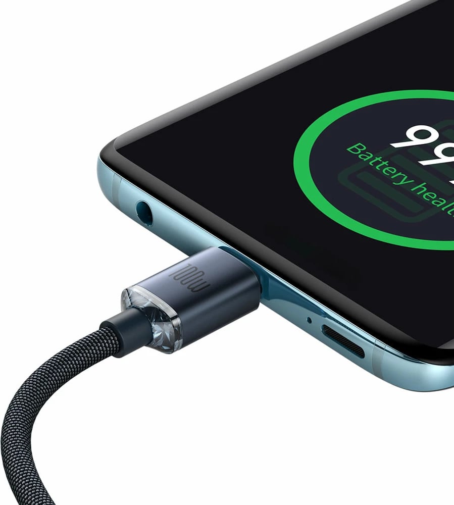 Kabllo USB-C në USB-C Baseus CAJY000701, 2m, 100W, e zezë