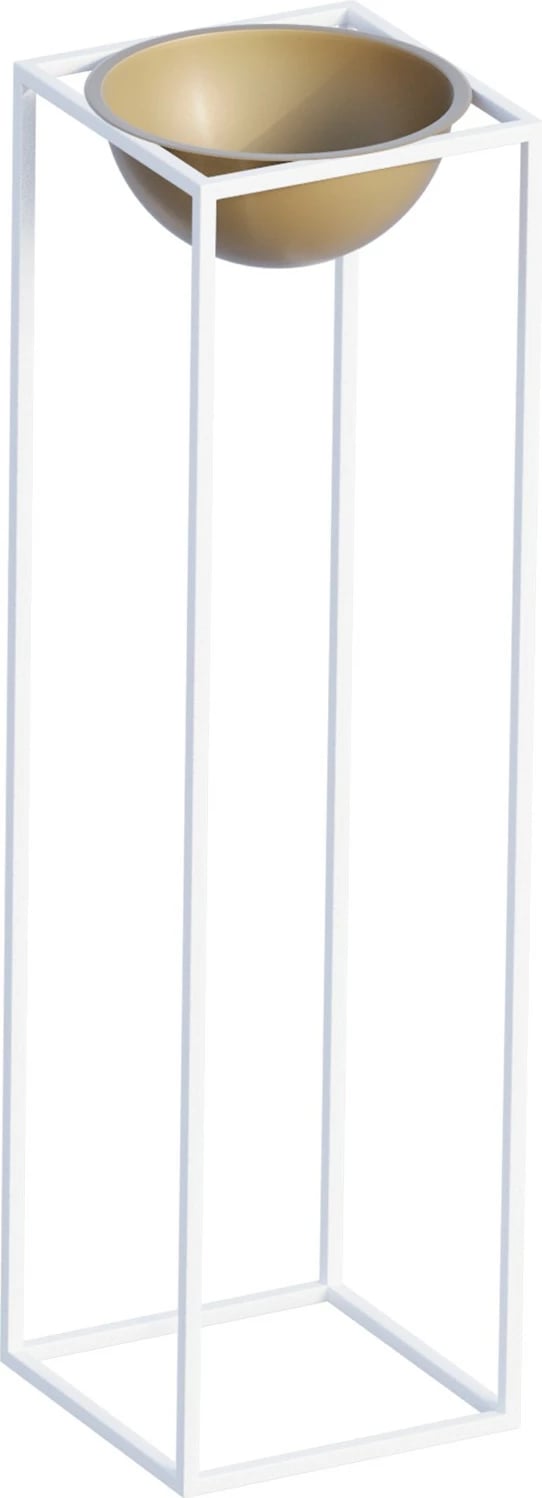 Vazo dekorative, e bardhë dhe ari, GED-020-C Vazo dekorative, e bardhë dhe ari, GED-020-C