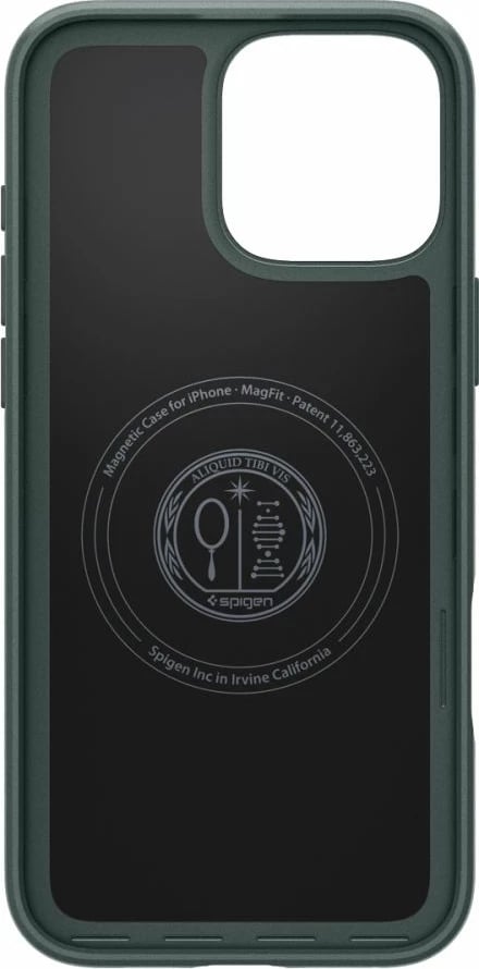 Mbështjellës, Spigen, Thin Fit Mag për iPhone 16 Pro Max, MagSafe, 1.55mm, i gjelbër
