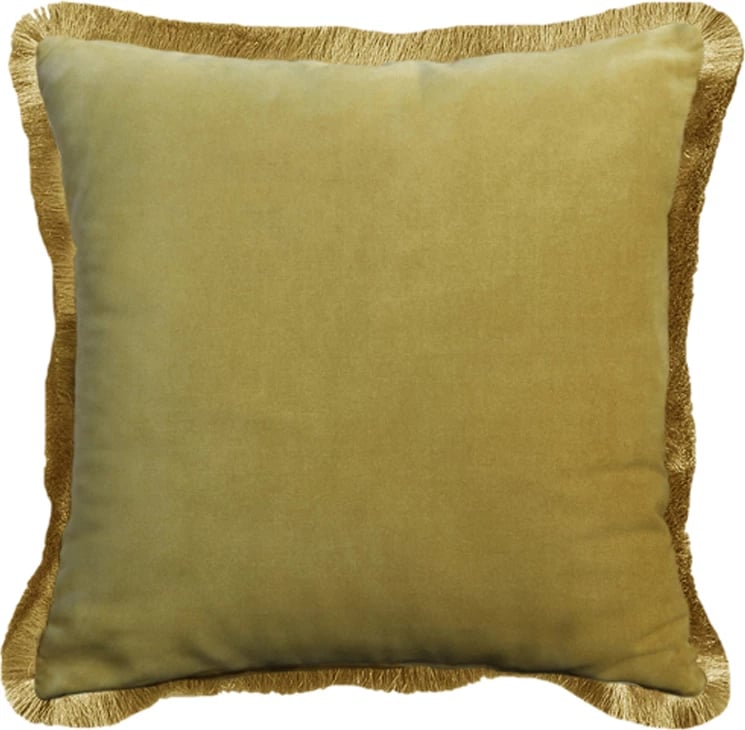 Jastëk dekorativ kadife, ngjyrë dijon gold, 45x45cm