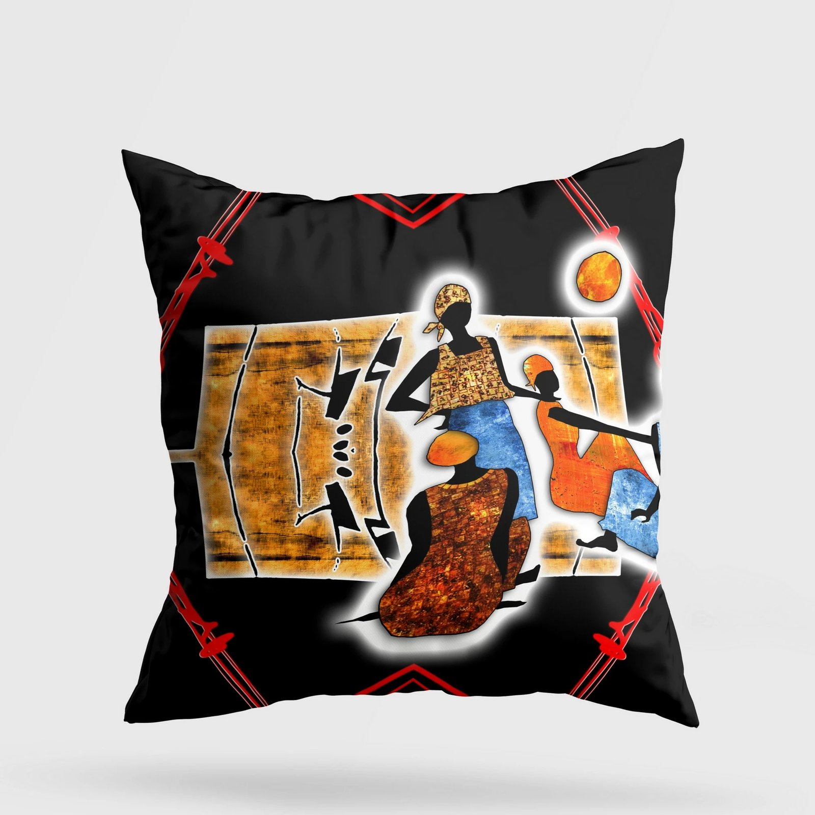 Jastëk dekorativ, shumëngjyrësh, Evila Originals, A11946, 43x43cm