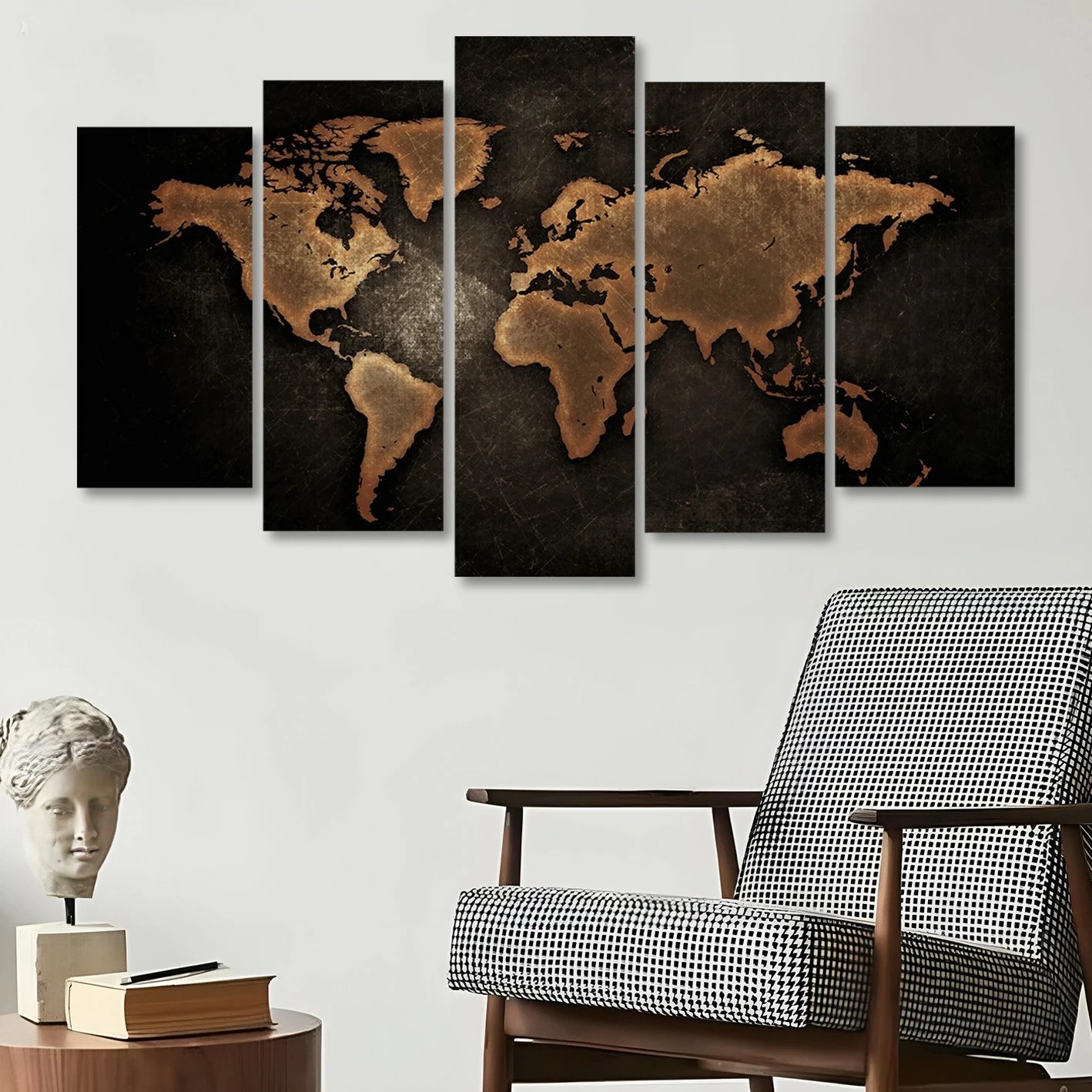 Pikturë dekorative në kanavacë (5 pjesë), Wallity, 5KNV4587_60100, 100x60cm