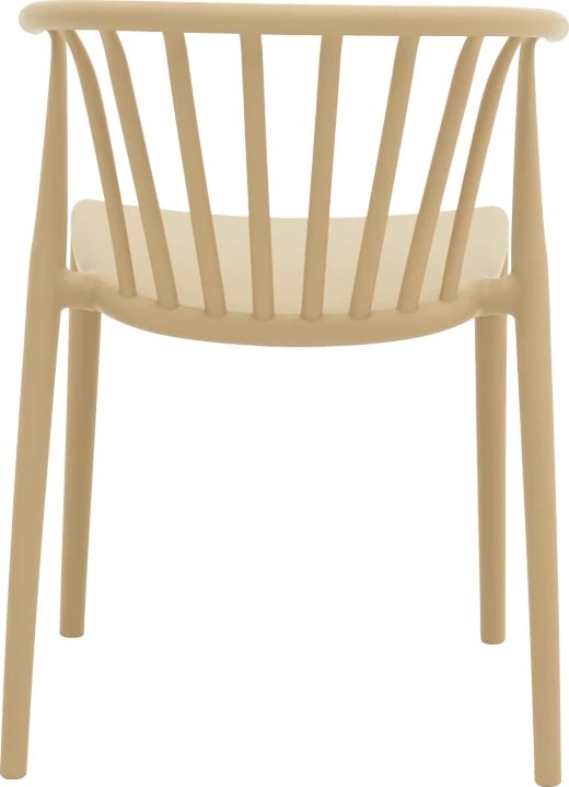 Karrige krahu Zelma pp, ngjyrë kapuçino e çelët, 55x53x73cm